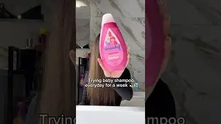 USING BABY👶 SHAMPOO EVERYDAY for A WEEK😱 Shine like 💎❓#asmrsounds #beauty #haircare #hair