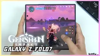 Samsung Galaxy Z Fold 7 Genshin Impact Gaming test | Snapdragon 8 Elite, 120Hz Display