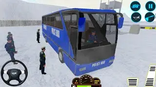 Us Police Bus Mountain Driving Simulator - Police Bus Driving || Gameplay 05||AdventureGameplaysTv