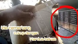 Cara poles pipa stainlis menggunkan kardus