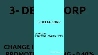 TOP STOCKS IN WHICH PROMOTER HOLDING INCREASED|@Stock_talkies #stockmarket#promoters#news#shorts