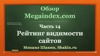 Обзор Megaindex.com. ч 14. Рейтинг видимости сайтов