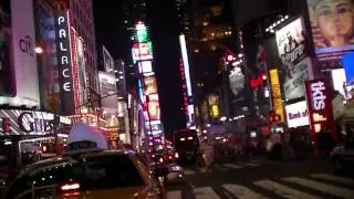 Driving Through Times Square at Night!