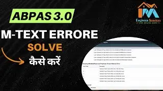 #ABPAS3.0 Drawing Error Kaise Sahi Kare, Mtext Errore Solve In Dcr Drawing, #predcr