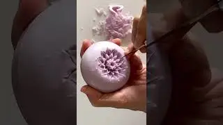 Carving easy step by step | カービング彫り方| Thailand artist #soapcarving #thaicarving #shorts