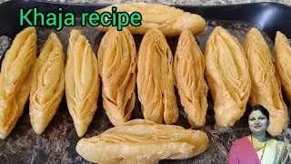 Indian traditional sweet recipe|khaja recipe|perfect khaja recipe|rath yatra special recipe