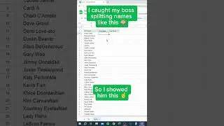 Split in Google Sheets! #tutorial