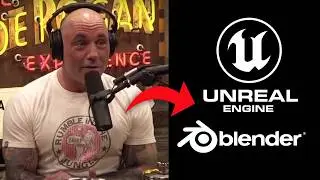How I built a JOE ROGAN STUDIO in Blender & UE