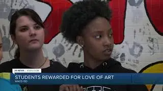 Waco students receive award for work on murals about gun violence, respect