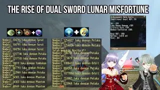 Toram Online - The Rise Of Dual Sword Lunar Misfortune With Accesory Twin Tails