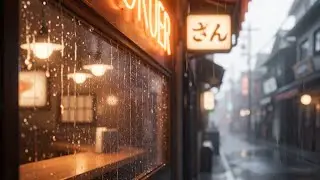 Peaceful Rainy Japan | Lofi Beats for Late Night
