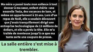Ma mère a passé toute mon enfance à tout donner à ma sœur, enfant chérie : une nouvelle Tesla,