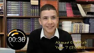 EHBHS' The Mad Minute #31: with Year 7 student, Ahmad Chattah