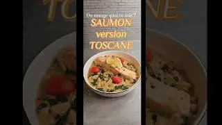 SAUMON A LA TOSCANE! Tu vas adorer! 😍 #saumon #food #recette #ideerepas #fypシ