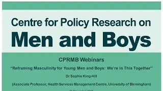CPRMB Webinar from Dr Sophie King-Hill (20 Nov 25)