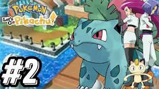 Mount Moon, Team Rocket, Water gym en Ivysaur! ( Pokemon Lets go Pikachu 2 )