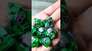 Dnd dice set for Dungeons and Dragons resin skull