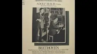 Adolf Busch - Beethoven : Violin Sonata No.10 in G Op.96