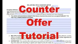 Real Estate Counter Offer Tutorial