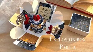 DIY Explosion Box for Birthday Part 2 || Explosion box tutorial for Beginners || DIY Gift Box