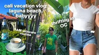 morning skincare, thrift haul, my hashimoto's journey - california vacation VLOG pt. 2