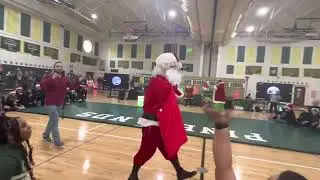 Pinelands JHS Pep Rally 2022 - Santa vs The Grinch Wrestling Match.