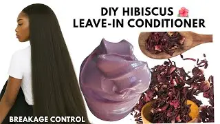 DIY Hibiscus Leave-In Conditioner | Hair Butter for Growth, Shine & Breakage Control