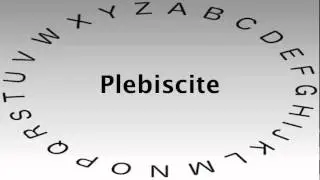 Spelling Bee Words and Definitions &mdash; Plebiscite
