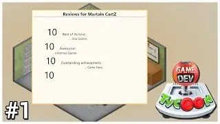 Game Dev Tycoon - #1 - Perfect 10 (ish...) - Let's Play / Gameplay / Construction