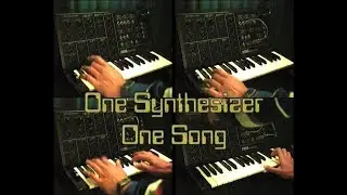 One Synth, One Song: Korg MS-10 Analog multitrack cassette tape recording on Tascam 244 Portastudio