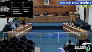5ª Sessão Extraordinária 22/12/2025