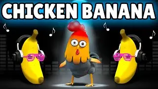 CHICKEN BANANA SONG🍌🐔 Baby Fruit Dancing | Low Stimulation Sensory Video for Babies
