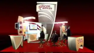 One Imprint trade show exhibits design 3D animation - Silicon Canvas 20x20' Booth