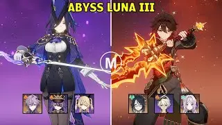 C2 Clorinde Overload & C6 Gaming Melt - Spiral Abyss Luna III Genshin Impact