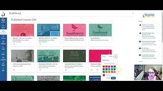 Canvas Accessibility Tutorial: Change the Colors of your Canvas Course in the Dashboard and Calendar