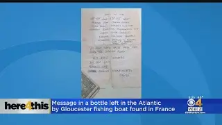 Message In A Bottle Tossed From Gloucester Fishing Boat More Than 25 Years Ago Found In France