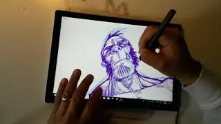 Speed Drawing on SketchableApp with Adonit Ink Stylus and Microsoft Surface Pro 4