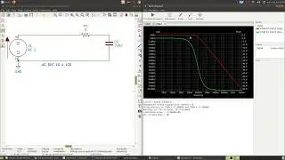 An&aacute;lisis en frecuencia circuito RC Ngspice Kicad