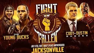The Young Bucks vs Cody & Dustin Rhodes Fight For The Fallen 2019 Highlights