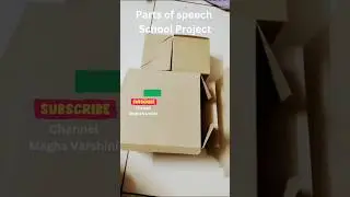 5 minutes crafts parts of speech #school #project #craft #tamil #song #shorts
