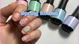 Spring Roses on Natural Nails!