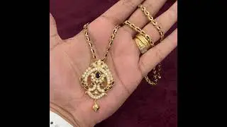 cz pendent black beads chain