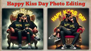 Happy Kiss Day Ai Photo Editing 2024 | Your Name Ai Photo Editing | Happy Kiss Day 2024