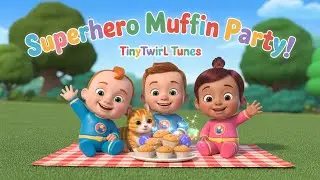 The Muffin Man Superhero Rescue! 🧁🦸&zwj;♂️ Nursery Rhymes & Kids Songs | Tiny twirl Tunes