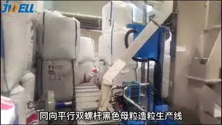 Black masterbatch | Twin screw extruder for Black MB line with automatic underwater pelletizer line