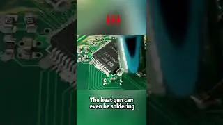 The heat gun can even be soldering #welding #tools #soldering #heatgun #repair #hardware