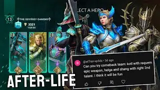 The BEST AFTERLIFE TRIO ? 🪽*Comeback Team* KOTL , SHANG and HELGA 💀 || Shadow Fight 4 Arena