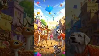 🪁🪁🪁#DreamScreenAI  #festival #india #indian #dog #dogshorts #ai