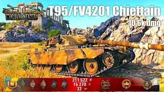 T95/FV4201 Chieftain 10.6K Damage, 6 Kills, Cliff - World of Tanks