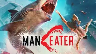 челюсти большая белая акула*MANETER* будем кормить акулу!